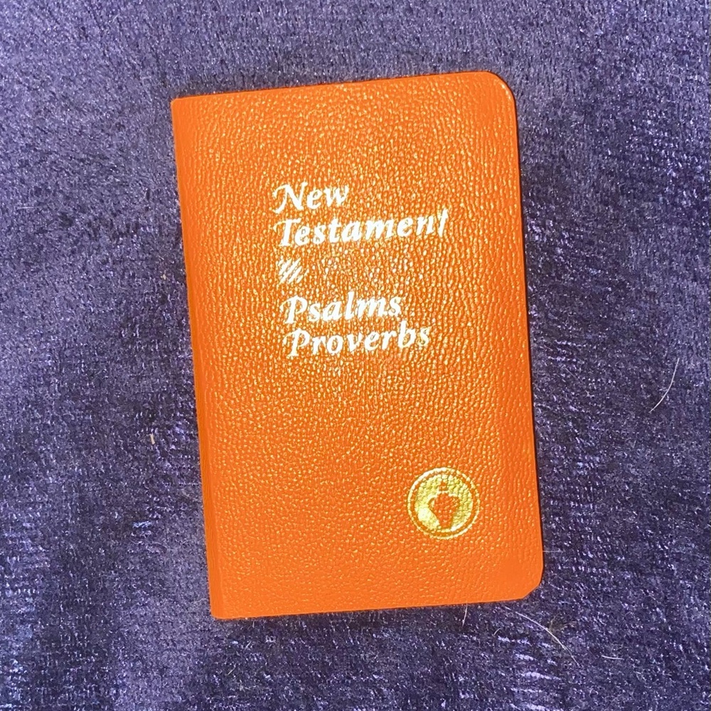 Orange New Testament Psalms Proverbs Bible